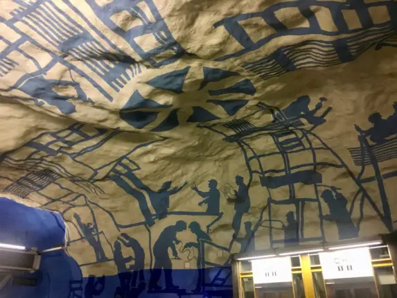 stockholm metro art