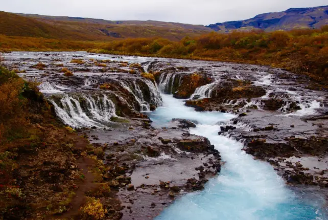 6 day iceland itinerary bruarfoss waterfall rachel shulman iceland