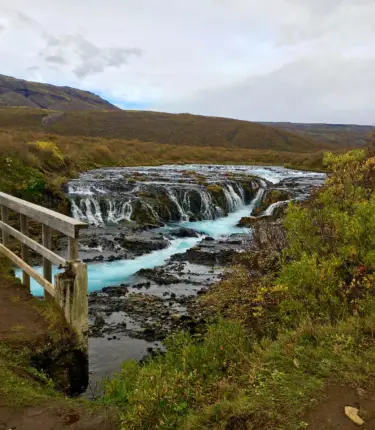 6 day iceland itinerary bruarfoss waterfall rachel shulman iceland