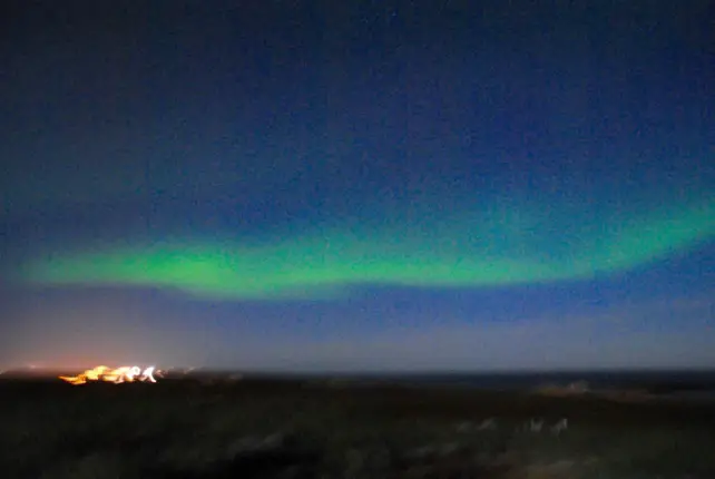 one day in reykjavik iceland northern lights