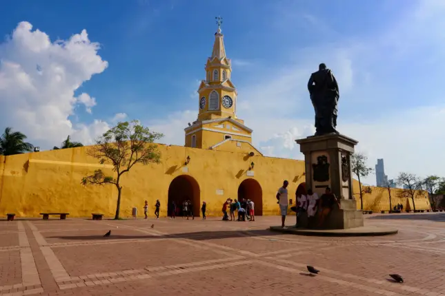 la torre del reloj clock tower 4 days in cartagena colombia