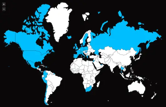 from east to west destinations