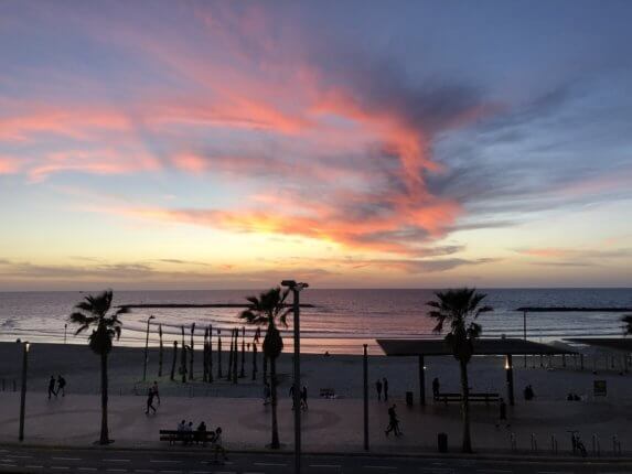 the beach in tel aviv