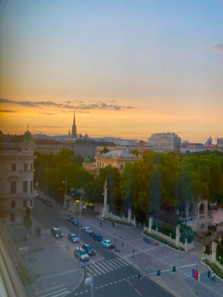 intercontinental vienna sunset